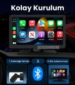 4K Çift Kameralı Araç İçi Multimedya ve Geri Görüş Sistemi