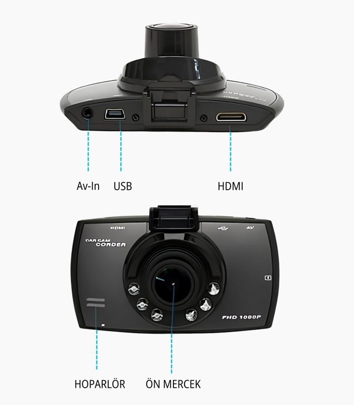 1080p FULL HD Araç İçi Kamera Advanced Portable Car Camcorder
