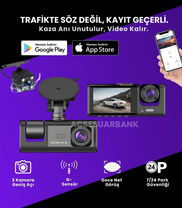 Acsesuarbank Araç içi kamera