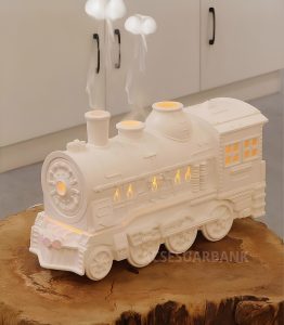 Tren Tasarımlı LED Işıklı Aromaterapi Difüzör