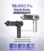 Araç İçi Süpürge 18.000 Pa Güçlü Emiş
