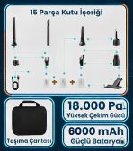 Araç İçi Süpürge 18.000 Pa Güçlü Emiş