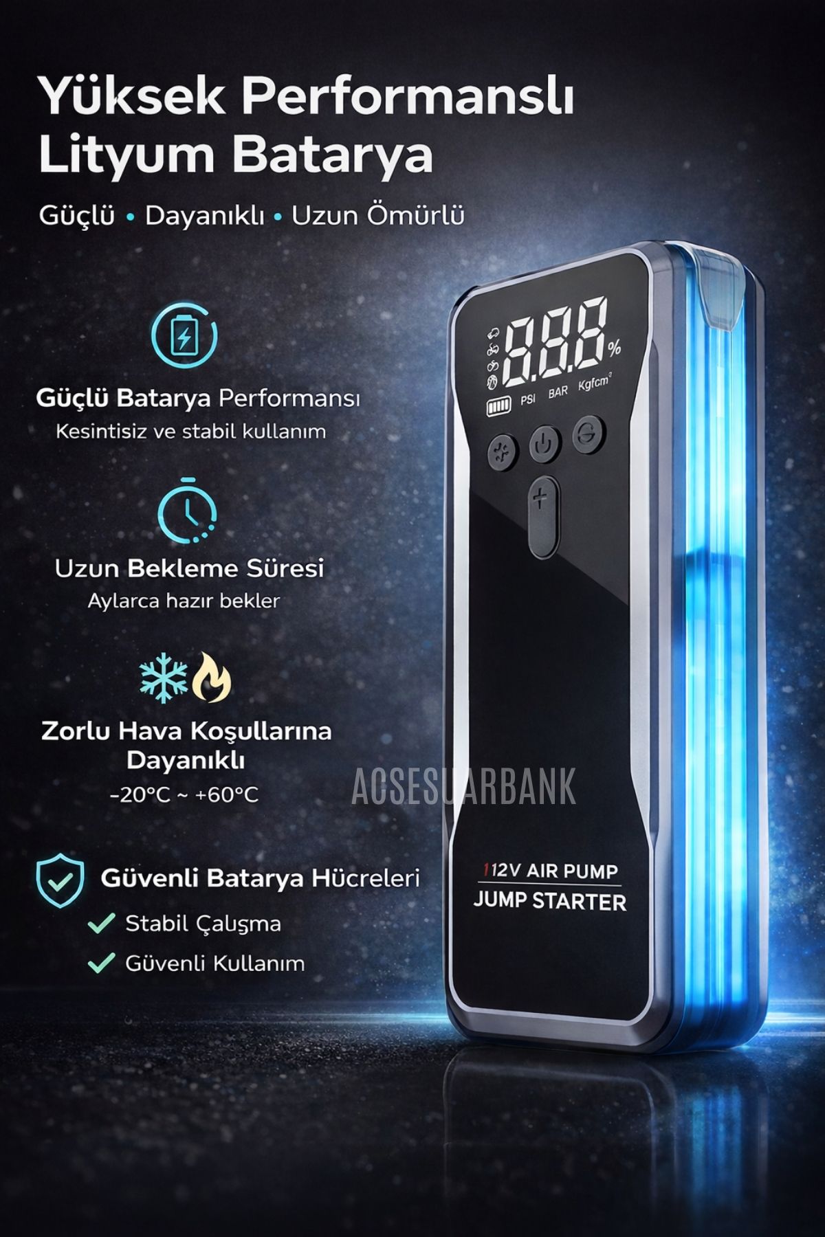 Akü Takviye Cihazı 4’ü 1 Arada