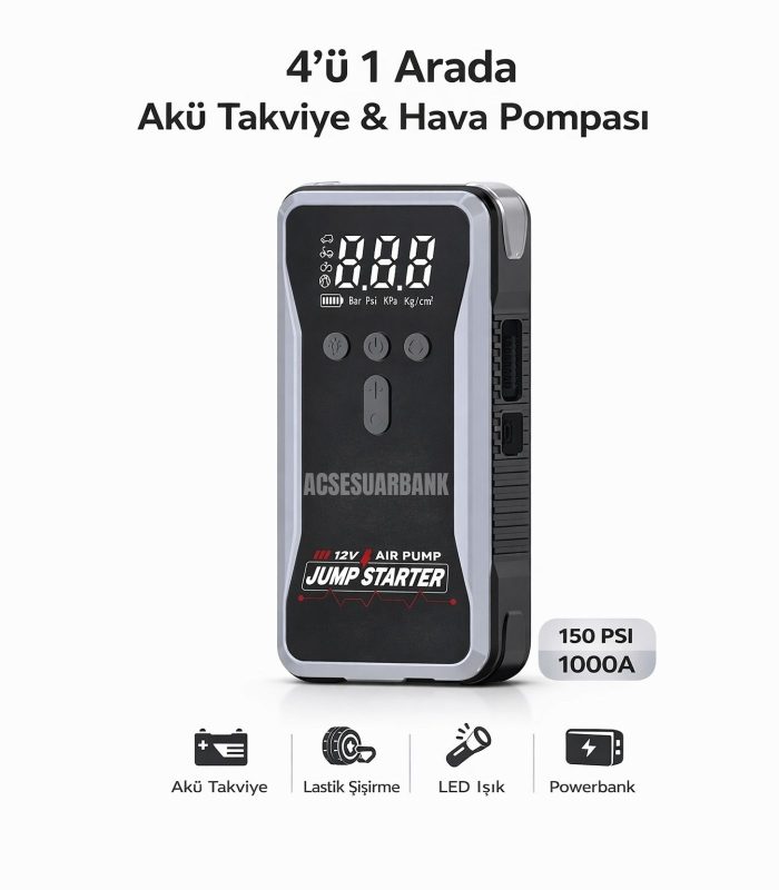 Akü Takviye Cihazı 4’ü 1 Arada