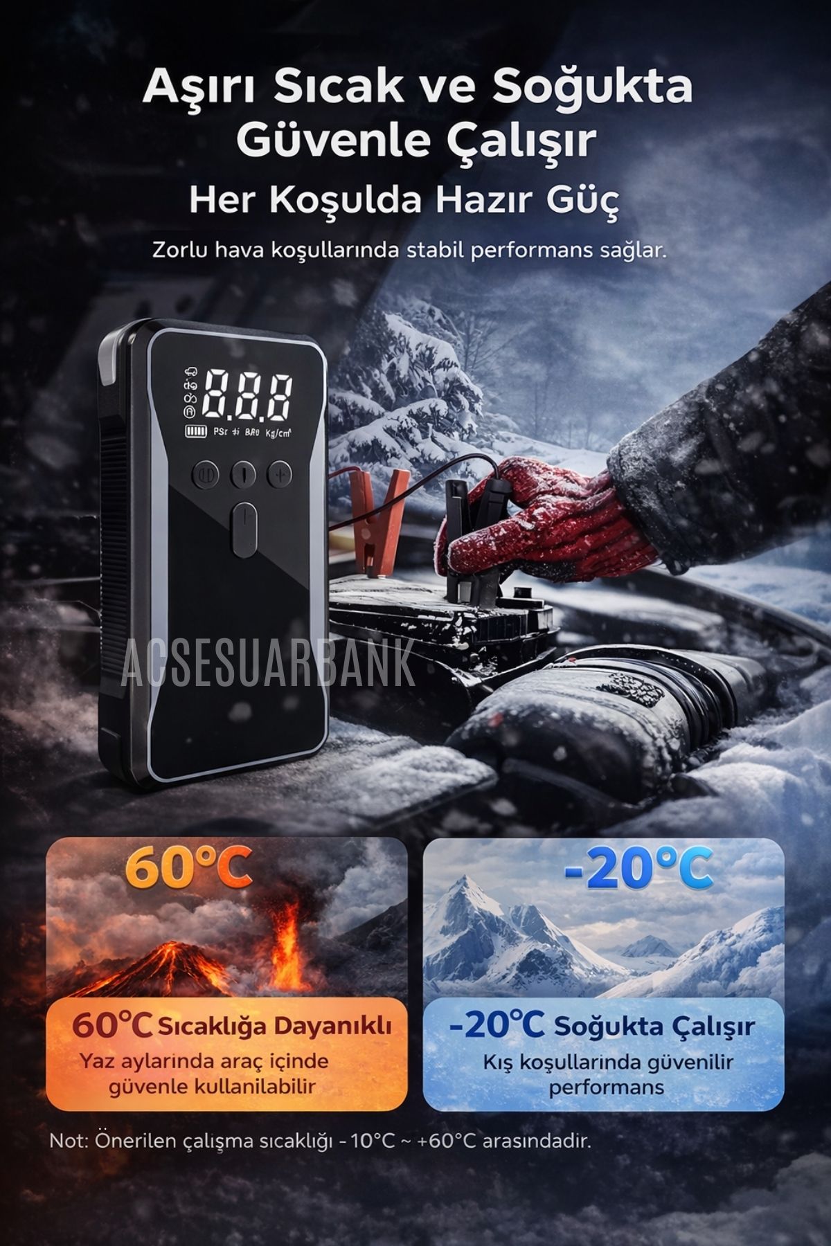 Akü Takviye Cihazı 4’ü 1 Arada