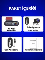 4K Araç İçi Kamera Drive M