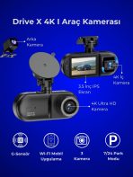 4K Araç İçi Kamera Drive X
