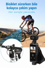 4K Ultra HD Vlog Kamera WiFi 270° Döner Lens Aksiyon Kamerası