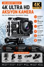 4K Ultra HD WiFi Aksiyon Kamerası