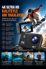 4K Ultra HD WiFi Aksiyon Kamerası