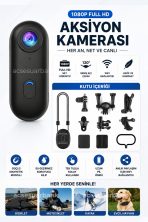 Klipsli Mini Aksiyon Kamera 1080P WiFi