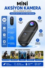 Klipsli Mini Aksiyon Kamera 1080P WiFi